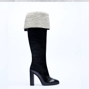 Zara over the knee boots